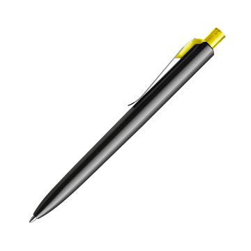 Prodir DS8 PSM Push Kugelschreiber schwarz poliert mit Standardmetallclip