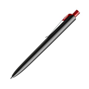 Prodir DS8 PSM Push Kugelschreiber schwarz poliert mit Standardmetallclip