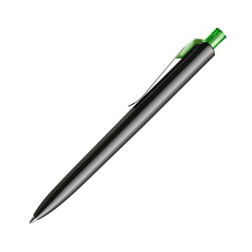 Prodir DS8 PSM Push Kugelschreiber schwarz poliert mit Standardmetallclip