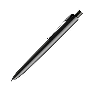 Prodir DS8 PSM Push Kugelschreiber schwarz poliert mit Standardmetallclip