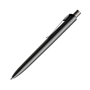 Prodir DS8 PSP Push Kugelschreiber schwarz poliert mit Metallclip
