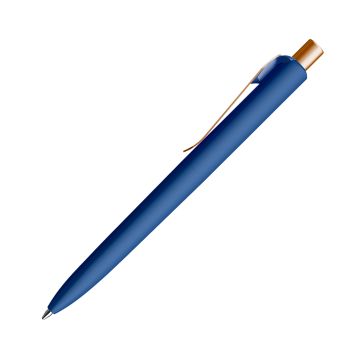 Prodir DS8 Soft Touch PSR Push Kugelschreiber blau mit Metallclip und Metalldrücker