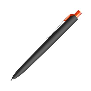 Prodir DS8 PSR Soft Touch Kugelschreiber schwarz mit Standardmetallclip