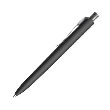Prodir DS8 PSR Soft Touch Kugelschreiber schwarz mit Standardmetallclip