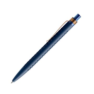 Prodir QS40 PMS Push Kugelschreiber blau matt mit Metallclip