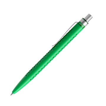 Prodir QS40 PMS Push Kugelschreiber matt mit Standardmetallclip und Metalldrücker