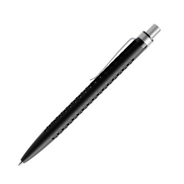 Prodir QS40 PMS Push Kugelschreiber matt mit Standardmetallclip und Metalldrücker
