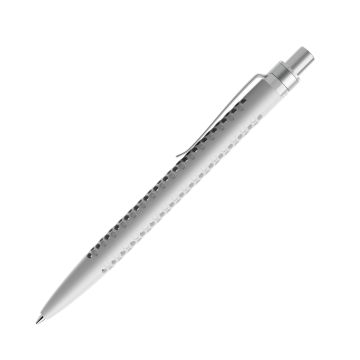 Prodir QS40 PMS Push Kugelschreiber matt mit Standardmetallclip und Metalldrücker