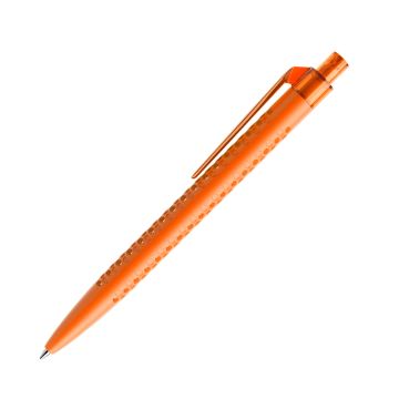 Prodir QS40 PMT Push Kugelschreiber matt mit Clip gerade transparent