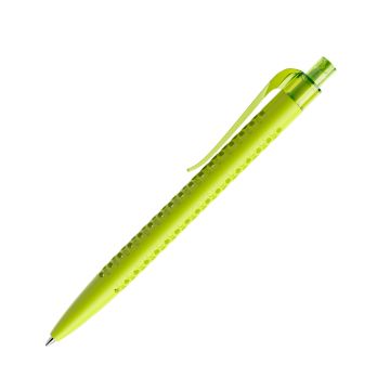 Prodir QS40 PMT Push Kugelschreiber matt mit Clip Curve transparent