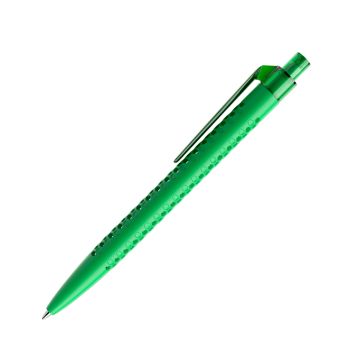 Prodir QS40 PMT Push Kugelschreiber matt mit Clip Curve transparent