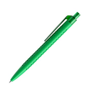 Prodir QS40 PMT Push Kugelschreiber matt mit Clip gerade transparent