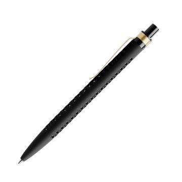 Prodir QS40 Soft Touch PRS Push Kugelschreiber schwarz mit Metallclip
