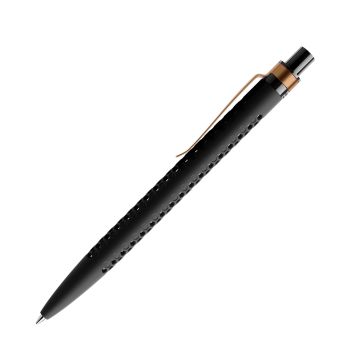 Prodir QS40 Soft Touch PRS Push Kugelschreiber schwarz mit Metallclip