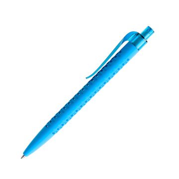 Prodir QS40 PRT Push Kugelschreiber Soft Touch mit Clip Curve transparent