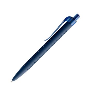 Prodir QS40 PRT Push Kugelschreiber Soft Touch mit Clip Curve transparent