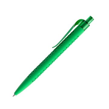 Prodir QS40 PRT Push Kugelschreiber Soft Touch mit Clip Curve transparent