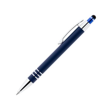 Alina Soft-Touch Metallkugelschreiber mit Licht und Stylus