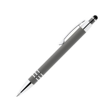 Alina Soft-Touch Metallkugelschreiber mit Licht und Stylus