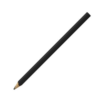 Zimmermansbleistift 24cm oval, gespitzt in schwarz