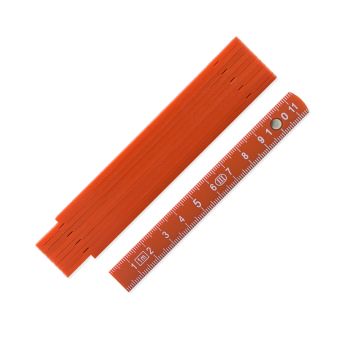 Mini Zollstock 1 m aus Kunststoff in orange