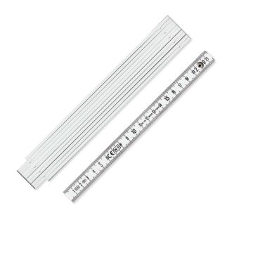 Zollstock B820 aus Kunststoff weiß