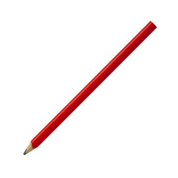 Zimmermansbleistift 24cm oval, gespitzt in rot