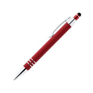 Alina Soft-Touch Kugelschreiber aus Metall mit Stylus