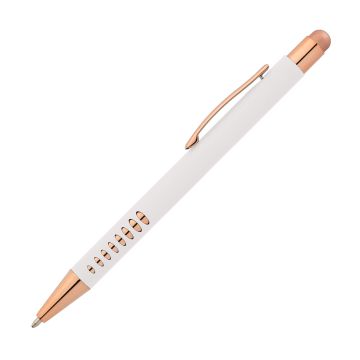 Bokaj Metallkugelschreiber roségold mit Stylus white