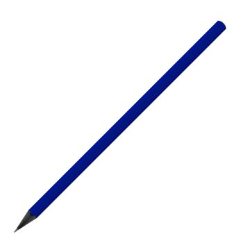 Designbleistift sechskant schwarz durchgefärbt farbig, FSC reflex_blue