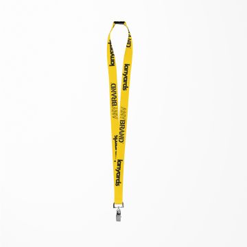 Schlüsselband - Lanyard mit Bulldog Stahlclip und Sicherheitsverschluss