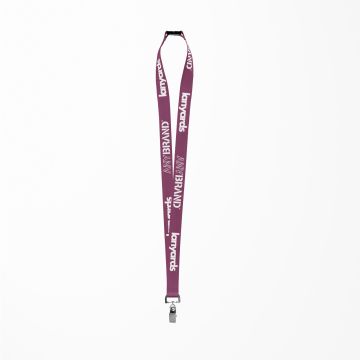 Schlüsselband - Lanyard mit Bulldog Stahlclip und Sicherheitsverschluss