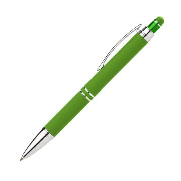 Diamond Soft Touch Kugelschreiber mit Stylus green