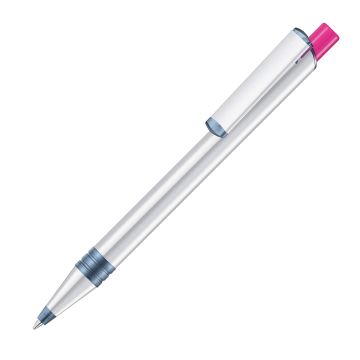 RECYCLED PET PEN ALUMA transparent, magenta