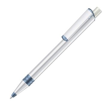 RECYCLED PET PEN ALUMA transparent, grau