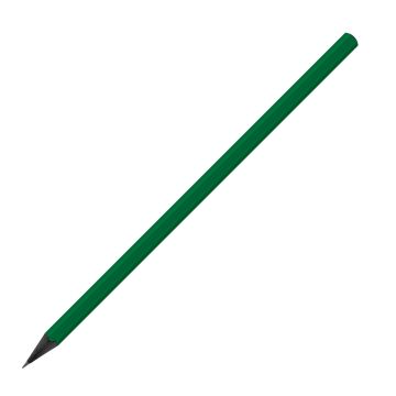 Designbleistift sechskant schwarz durchgefärbt farbig, FSC green