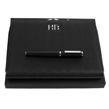 HUGO BOSS Set HUGO BOSS (tintenroller & A5 konferenzmappe)