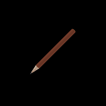Bleistift rund farbig, kurz, FSC brown