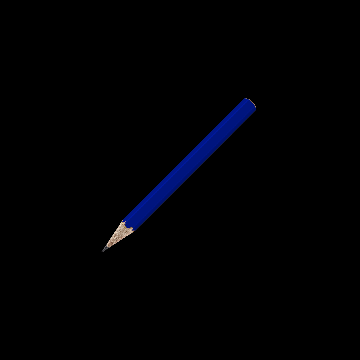 Bleistift sechskant farbig kurz, FSC reflex_blue