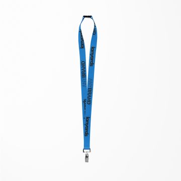 Schlüsselband - Lanyard mit Bulldog Stahlclip und Sicherheitsverschluss