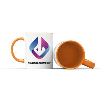 Tasse Fenja mit farbigem Innenraum und Henkel 330 ml