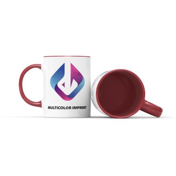 Tasse Fenja mit farbigem Innenraum und Henkel 330 ml