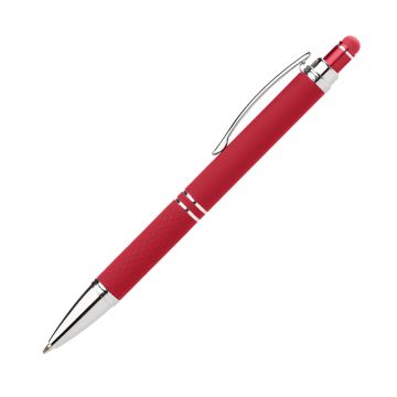 Diamond Soft Touch Kugelschreiber mit Stylus red