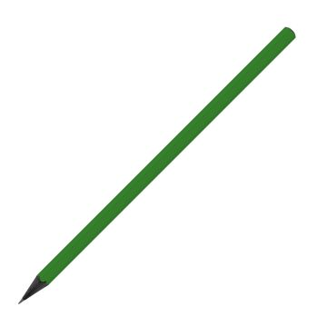 Designbleistift sechskant schwarz durchgefärbt farbig, FSC light_green