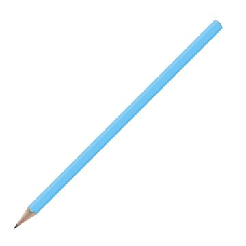Bleistift sechskant farbig, FSC light_blue