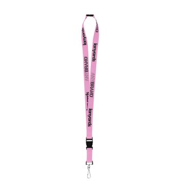 Schlüsselband - Lanyard mit J-Hook Stahlclip, Sicherheitsverschluss und Trennclip