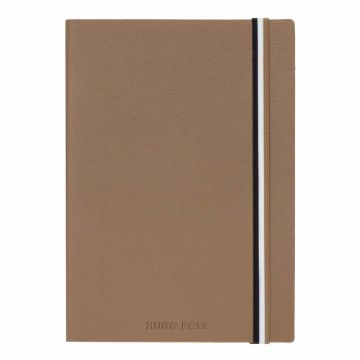 HUGO BOSS Notizblock A5 Iconic Camel Lined