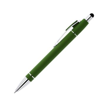 Voyager Soft-Touch Kugelschreiber aus Metall mit Stylus