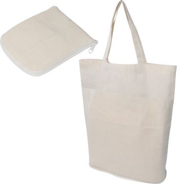 Faltbare Oeko-Tex® STANDARD 100 Einkaufstasche aus Baumwolle