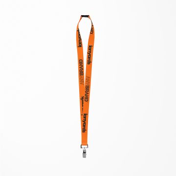 Schlüsselband - Lanyard mit Bulldog Stahlclip und Sicherheitsverschluss